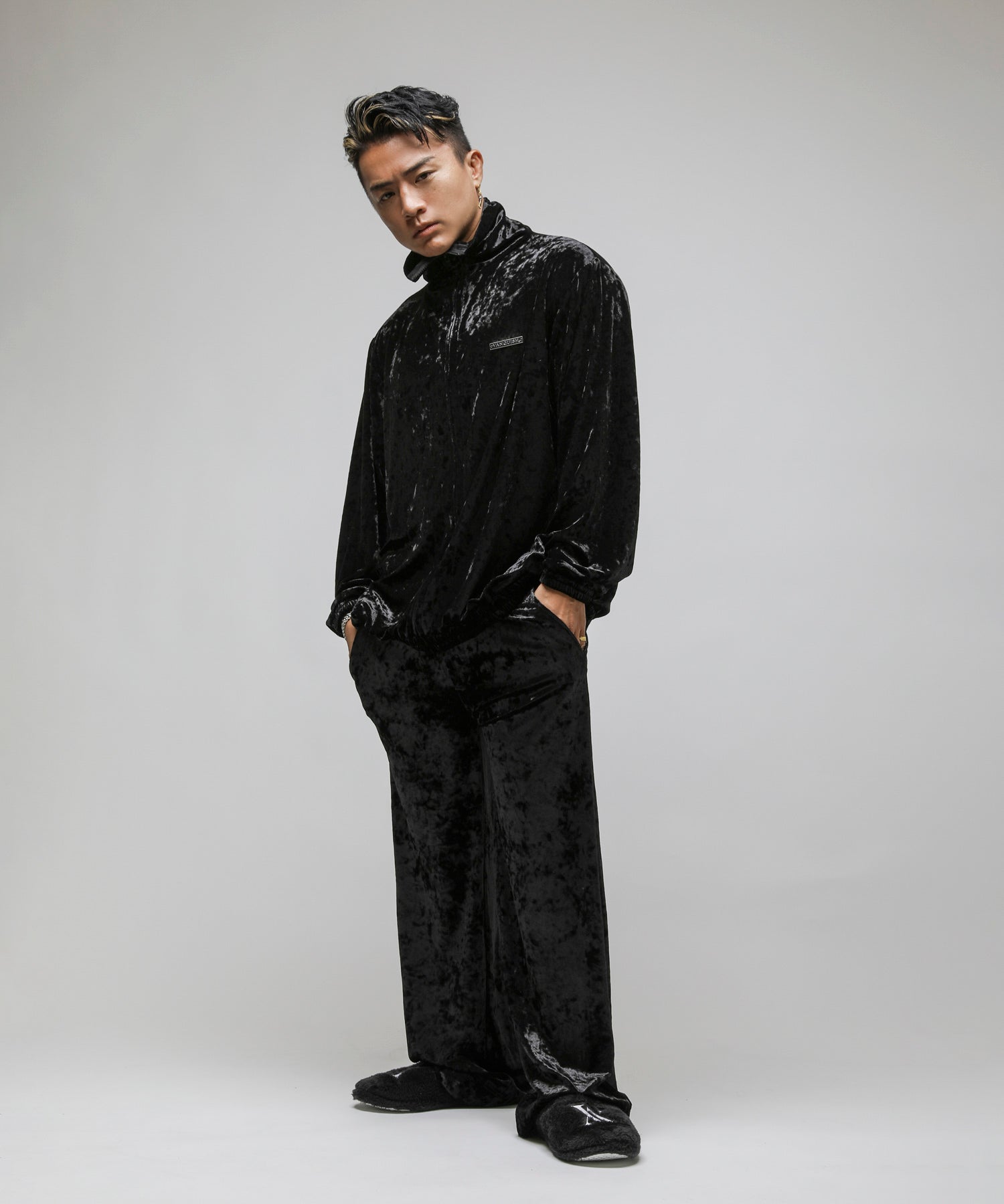 VA embroidery velour pants[VYP011] – CENO.JP