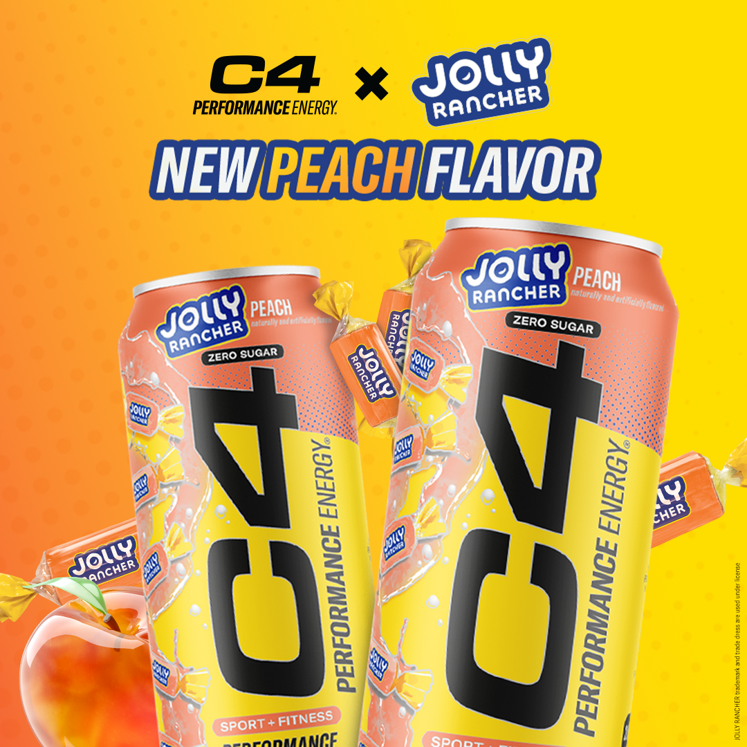 C4 Energy® x Jolly Rancher™ | Carbonated Energy Drink 16oz (12