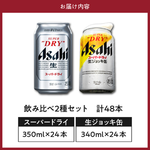 アサヒビール発祥の地】【飲み比べ2種セット計48本】アサヒスーパー
