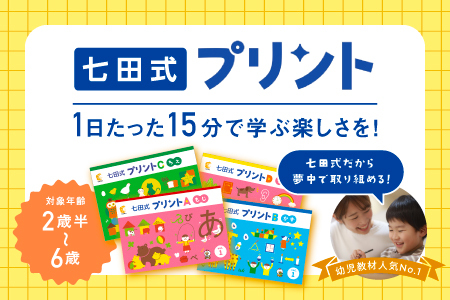 江津市限定返礼品 七田式プリントB 3歳半～5歳｜しちだ 七田式プリント