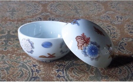 深川製磁 【有田焼】菊七宝 ボンボニエール A75-13 | 佐賀県有田町