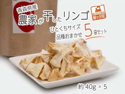 ドライフルーツ 青森 農家が干した りんご 40g×5種 計5袋 セット 風丸
