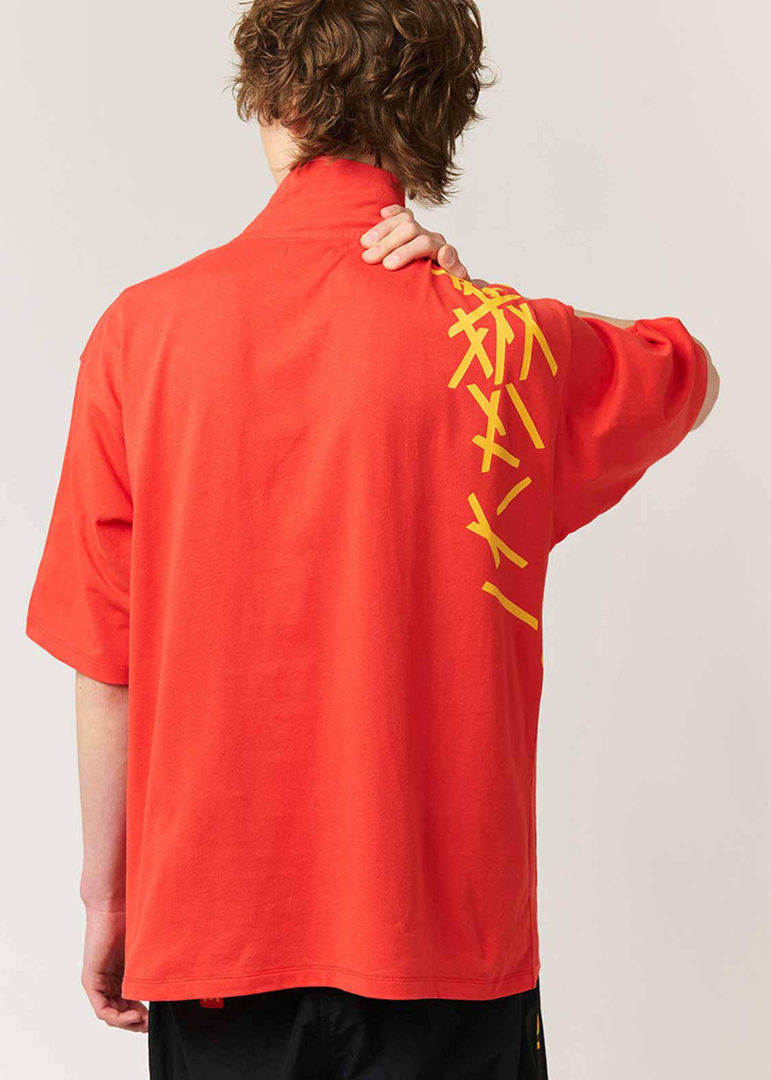 マクドナルドのお味はいかが？｜ハーフジップビッグシルエットTシャツ