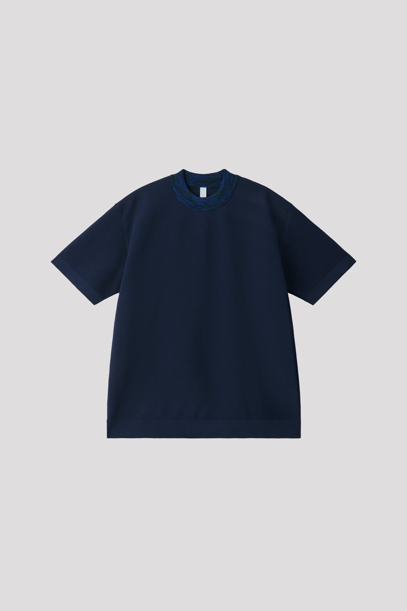 GARTER MOCKNECK SHORT SLEEVE TEE SHIRT