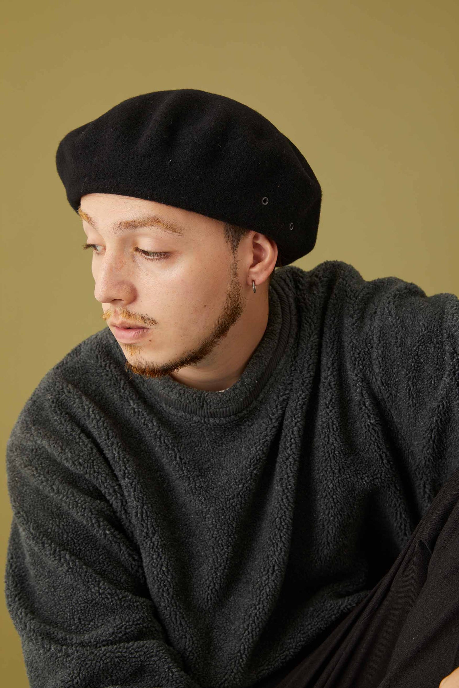 ベレー | 帽子通販｜CPH(シーピーエイチ）BERET / SOLID WOOL / BLACK