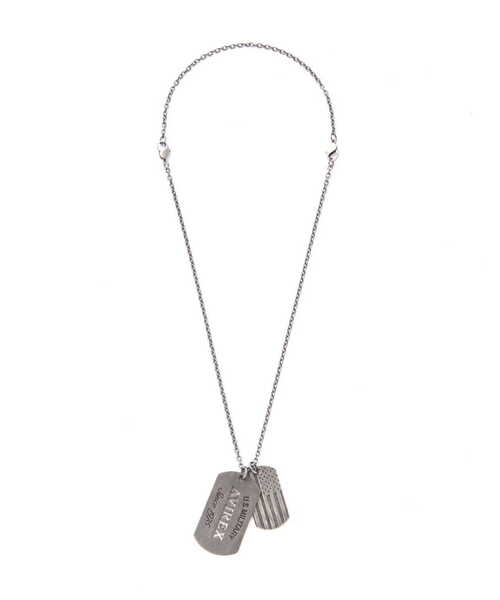 AVIREX（アヴィレックス）の「ドッグタグ ロゴ シルバー/ DOG TAG LOGO