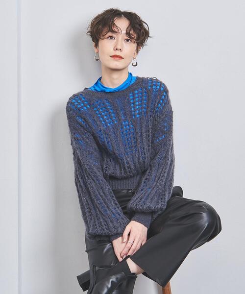 UNITED ARROWS（ユナイテッドアローズ）の「レース モヘヤ ニット