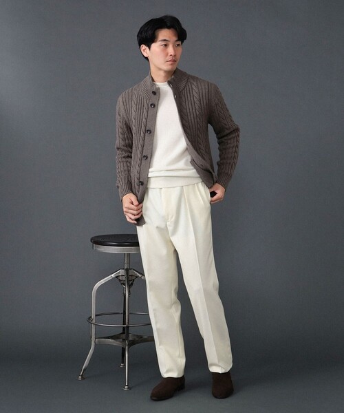 BAFY（バフィー）の「BAFY / 別注 ウール ケーブル スタンドカラー