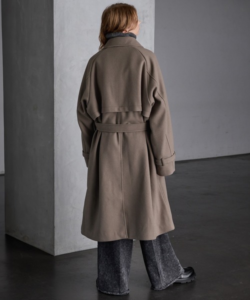SERACE（セラス）の「【SERACE】2way over melton soutien collar coat