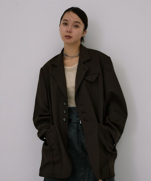 Oversized Back Zip Jacket｜オフィスカジュアル/オケージョン/春服