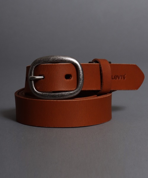 セール】Levi's/リーバイス 本革 オーバルバックル 25mm ナロー レザー