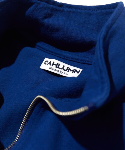 CAHLUMN/カウラム Heavy Weight Jersey 3/4-Zip Cadet Collar Shirt