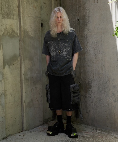 GRANCY（グランシー）の「【GRANCY】FurPocket Design Half Denim