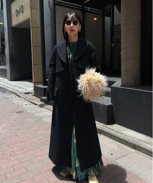 Ameri（アメリ）の「UND VEST SET WOOL COAT（ノーカラージャケット