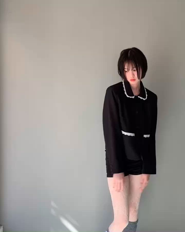 セール】Compact lace jaket / レース付きコンパクトジャケット