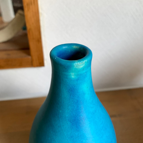 a 花瓶 ターコイズブルー 一輪挿し・花瓶・花器 mayumi 通販 9319606