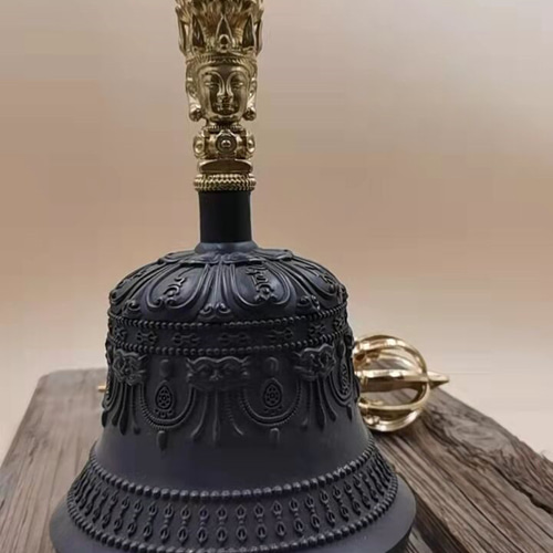 法器 九鈷金剛鈴 鐘 密教法具 真鍮製 26CM その他アート 財前 通販