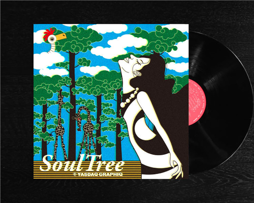 レコードジャケット風アート【レコード盤なし】ソウルツリー COLD_c055