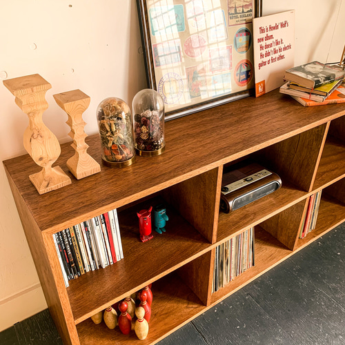 VINTAGE OPEN SHELF レコード 本棚 ビンテージ アンティーク 北欧