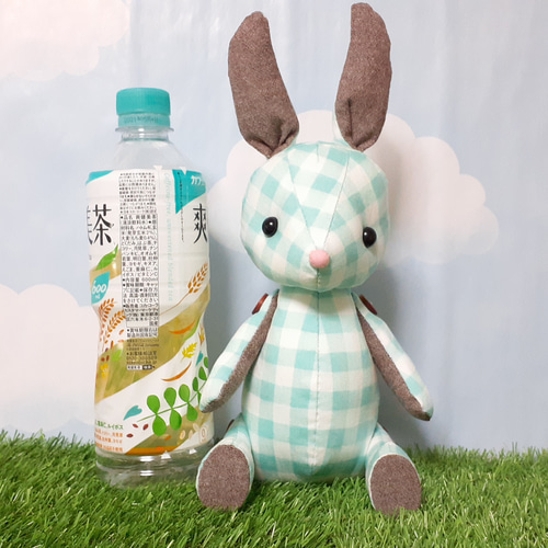 20%off】チョコミント色のうさぎ【Creema限定】 ぬいぐるみ もちまる