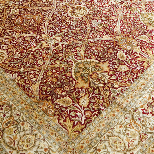 パキスタン手織り絨毯 size:257×252cm ウール ペルシャ絨毯 ダブルノッ