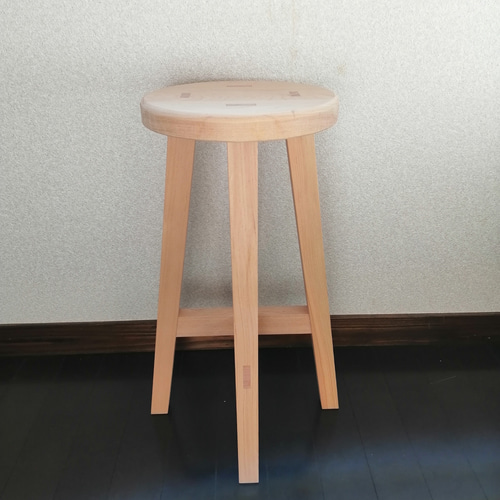 木製スツール 高さ25cm 丸椅子 stool 椅子（チェアー）・スツール toa