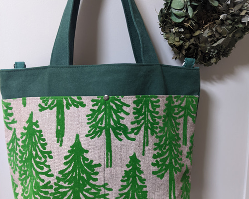 ミナペルホネン・メッツァグリーンBag【metsa/green】2wayトートバッグ