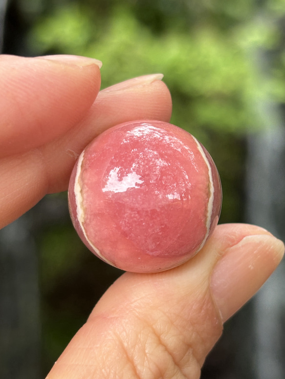 ミニ☆ロードクロサイト（インカローズ）☆スフィア☆22.3mm☆瀧川神社