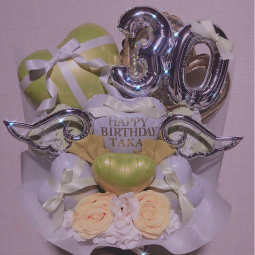 バルーンギフト バルーンアレンジ ナンバーバルーン 生誕祭 フラスタ