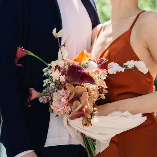 レンタル ピンクブーケ クラッチブーケ 大人かわいい 結婚式 前撮り