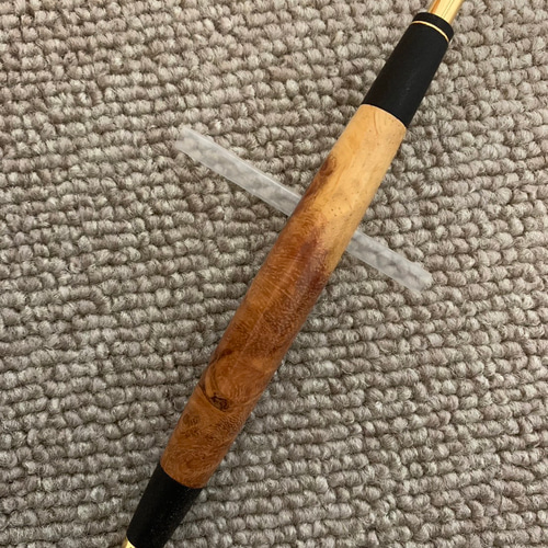 花梨瘤紅白 ボールペンorシャープペンシル 木軸 ペン・筆記用具