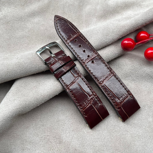 ジャガー・ルクルト JLC Reverso Squadra 時計ストラップ 22/20mm ワニ