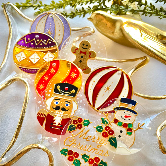 煌めくXmasオーナメントキーホルダー｜名入れ対応・ギフトに最適