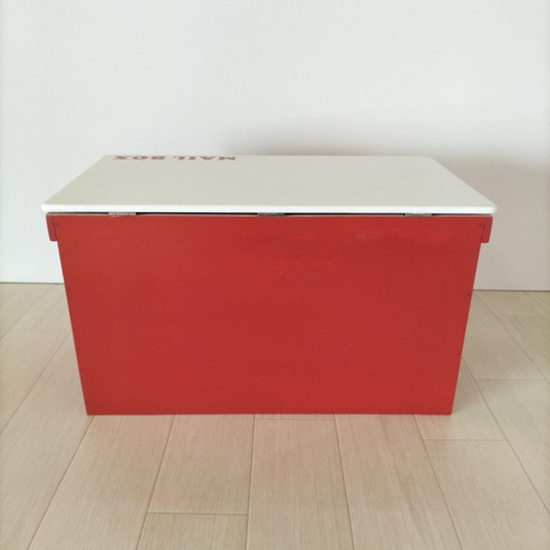 41《宅配BOX》収納ボックス POST 置き配 インテリア 木箱 りんご箱