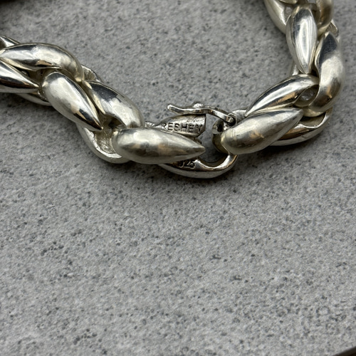 シルバーブレスレット シルバー925 12mm幅 ブレスレット RESHEM SILVER