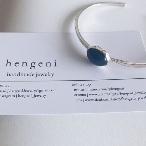 black opal bangle【silver925】シルバーバングル メンズ ブラック