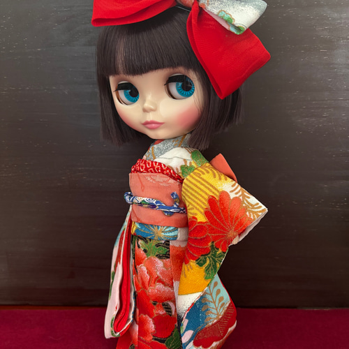 22cmドールさん振袖 0226 ブライス アイシードール その他人形 suteki