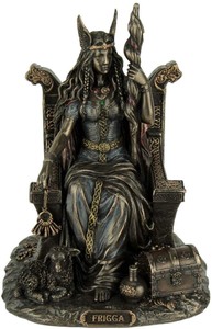 フェイクゴールド仕上げ女性彫像 アルフォンス・ミュシャ作「ラ