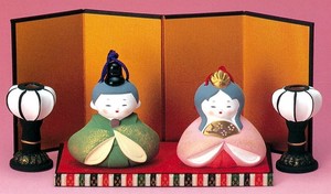 錦お雛様・ぼんぼり 蓋物セット ひな祭り 陶磁器 幸楽窯 [日本製