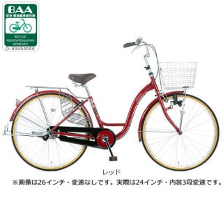 24, レッド - サイクルベースあさひ