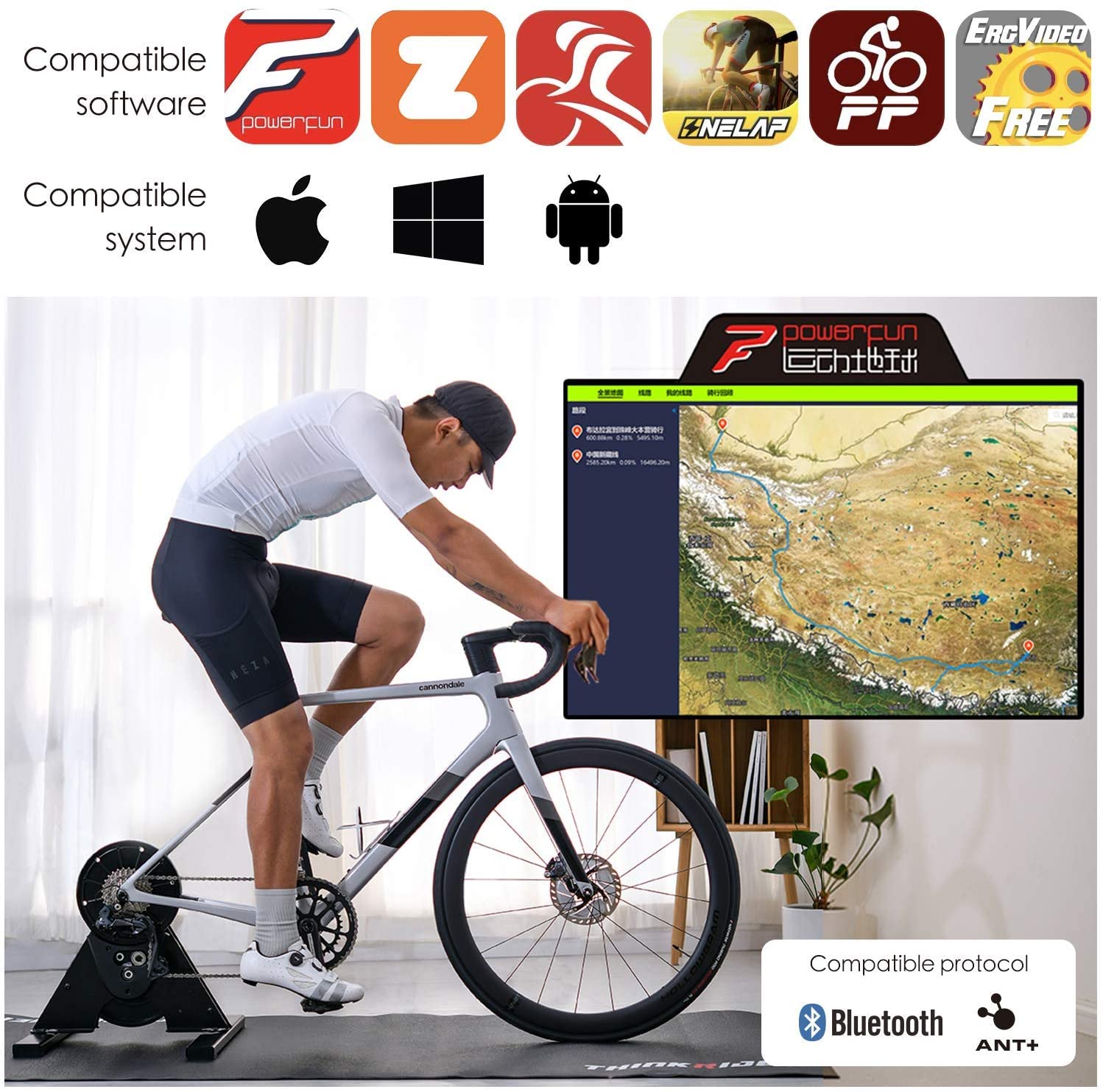 ThinkRider A1 Direct Drive Bike Trainer Stand for Indoor Riding