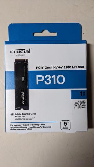 Crucial P310 M.2 2280 500GB PCI-Express 4.0 x4 NVMe 3D NAND
