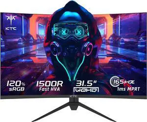 KTC 24 inch Gaming Monitor QHD 180Hz, Fast IPS 1440p Computer