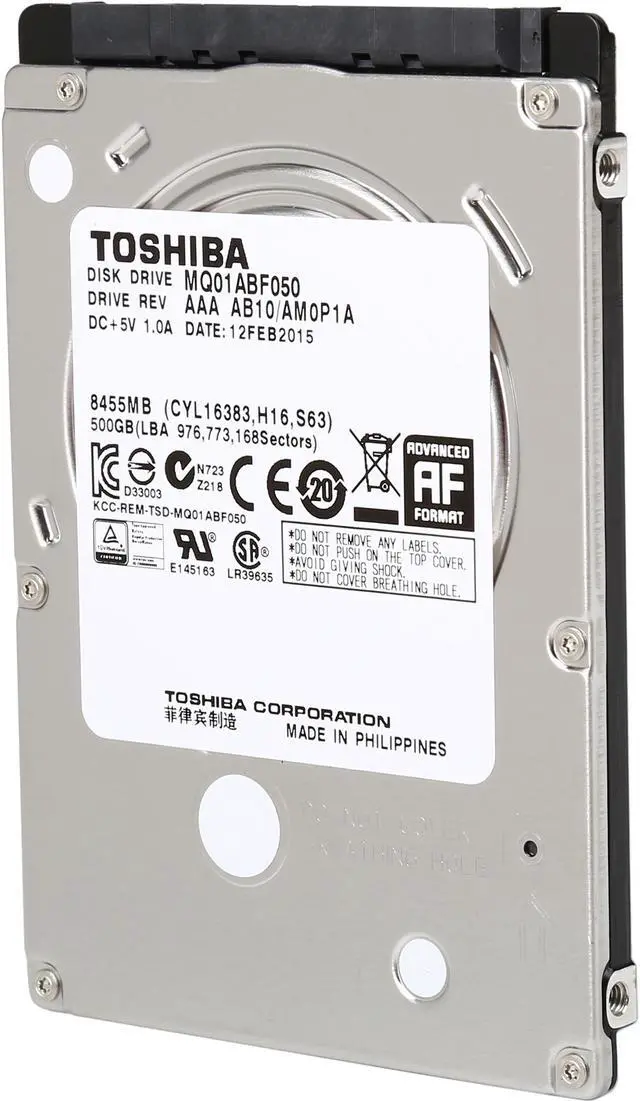 TOSHIBA 500GB SATA 6.0Gb/s 5400 RPM 2.5