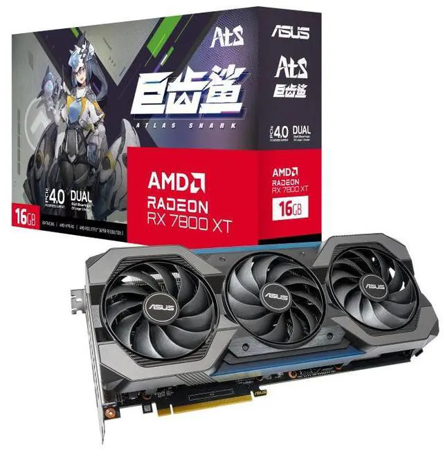 ASUS ATS Gaming RX 7800 XT OC Edition 16GB GDDR6 (PCIe 4.0, 16GB