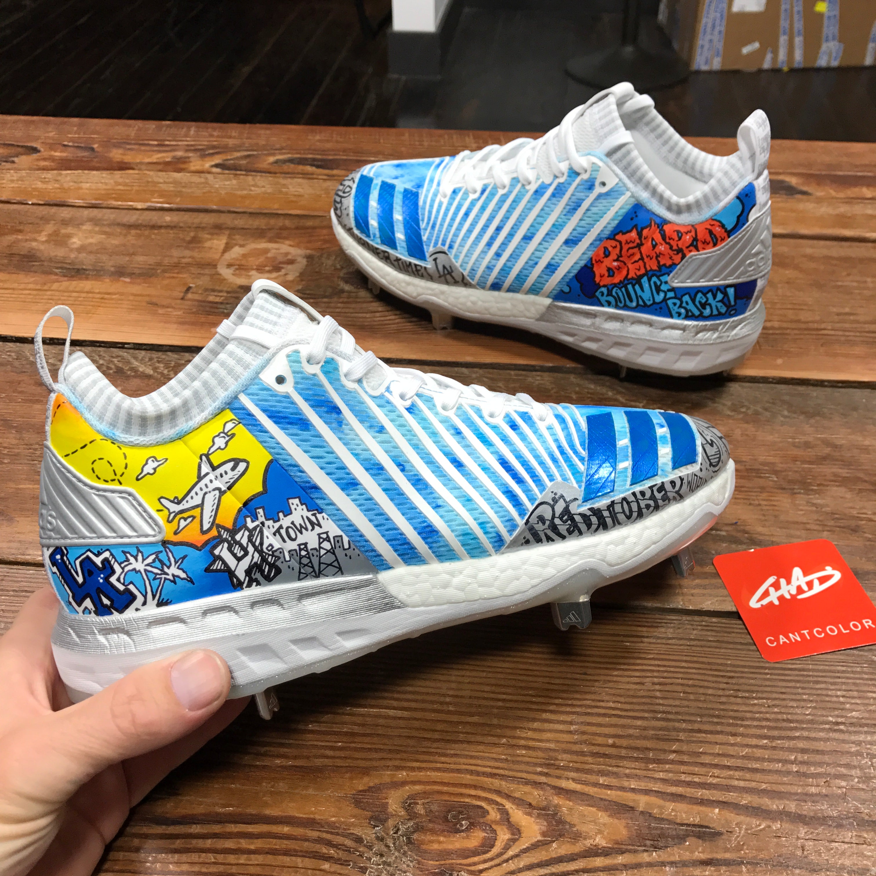 Jet Set Justin Turner LA Dodgers Adidas Cleats – chadcantcolor