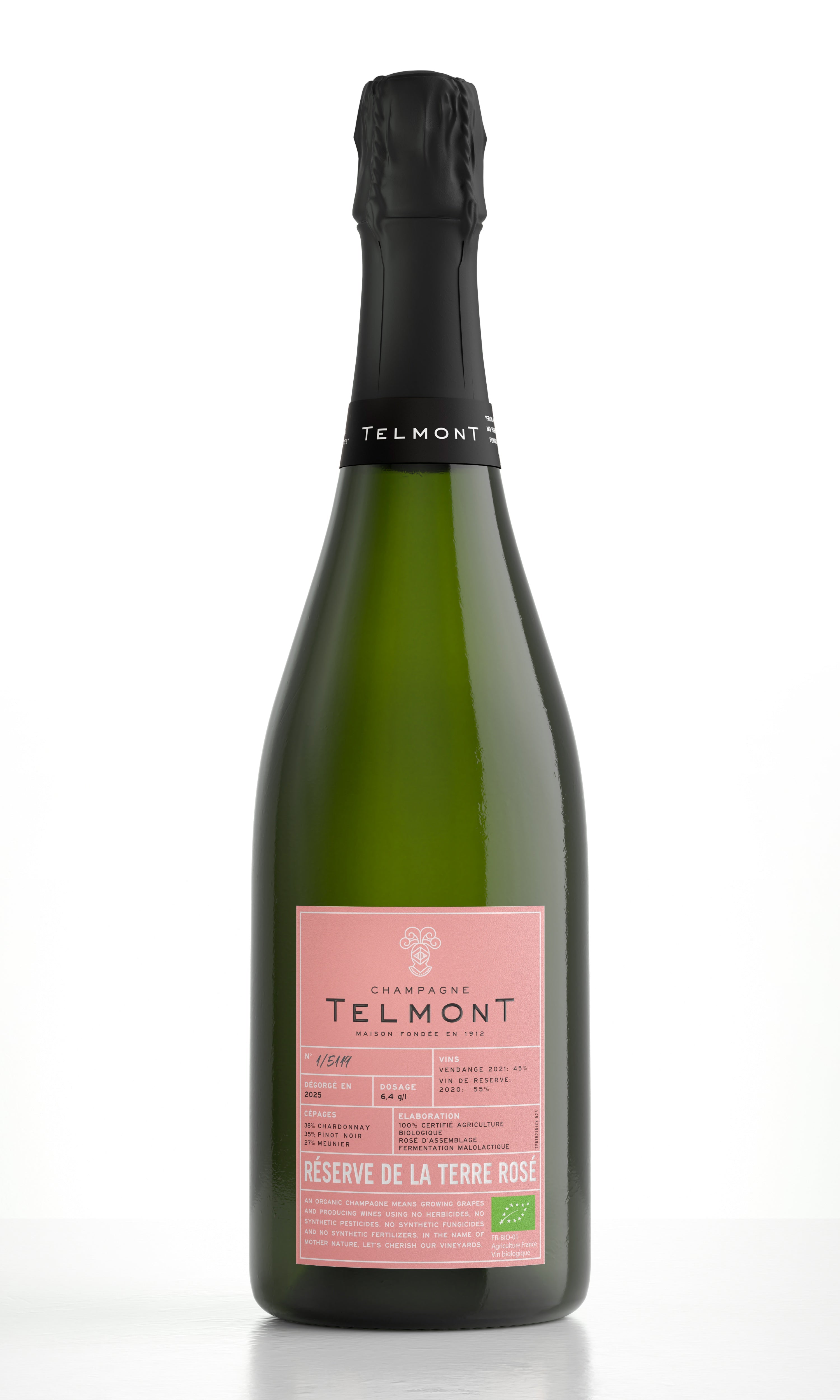 Champagne Réserve de la Terre Rosé - 100% Organic Champagne