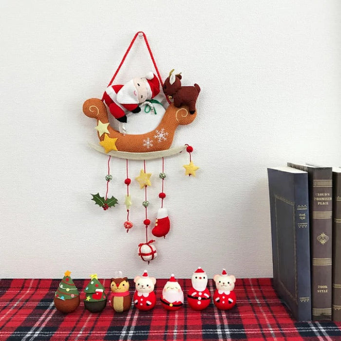 下げ飾り -クリスマス サンタとソリ- — ちりめん細工館 公式オンライン