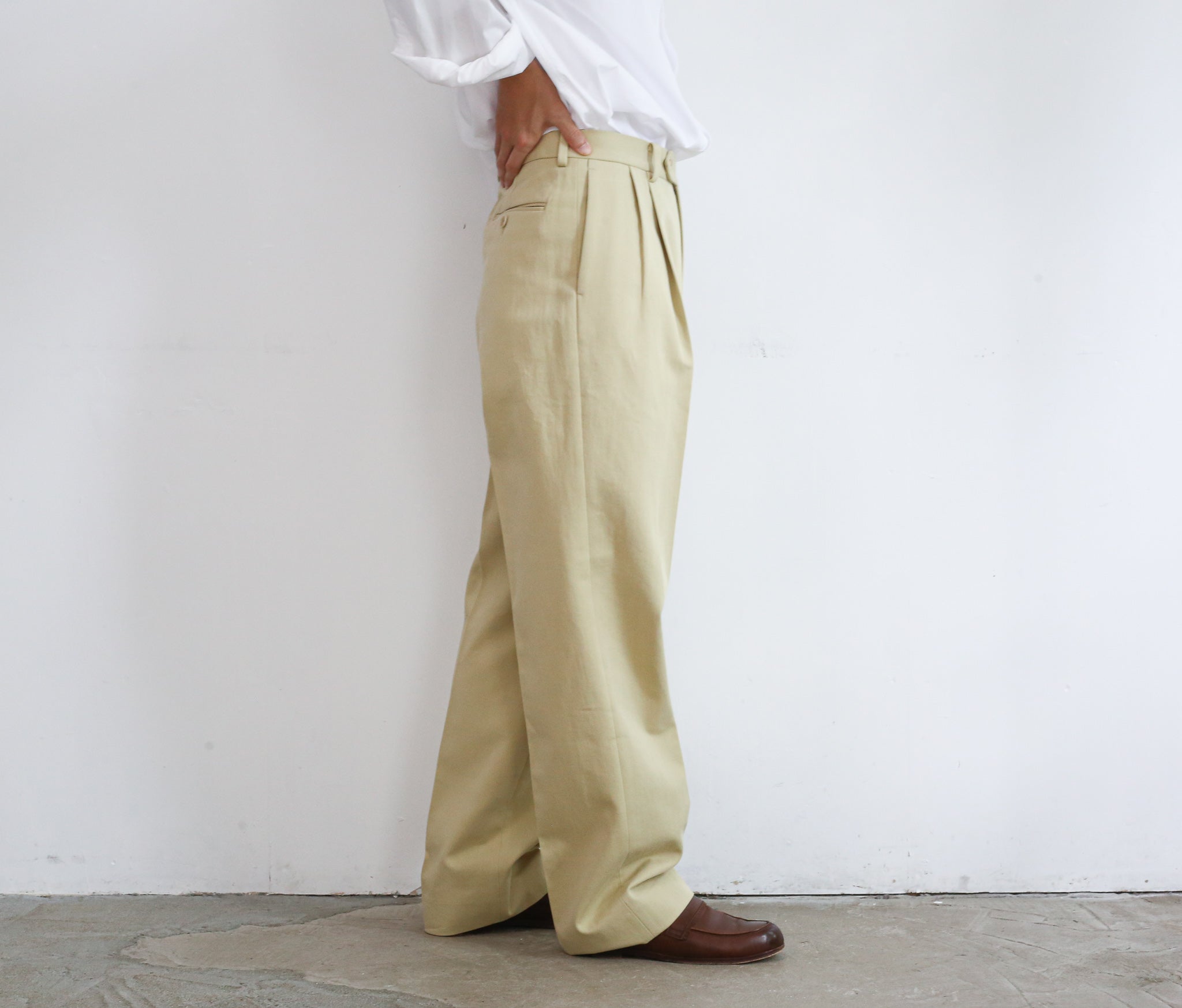 AURALEE オーラリー ワイドチノパンツ オーラリー A20AP02CN WASHED