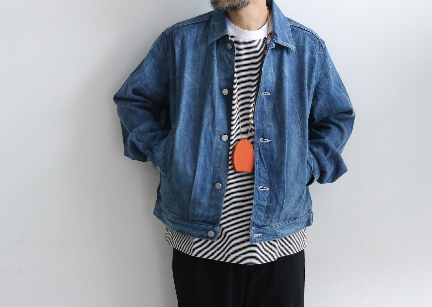 AURALEE SELVEDGE FADED LIGHT DENIM BLOUSON – Chum!